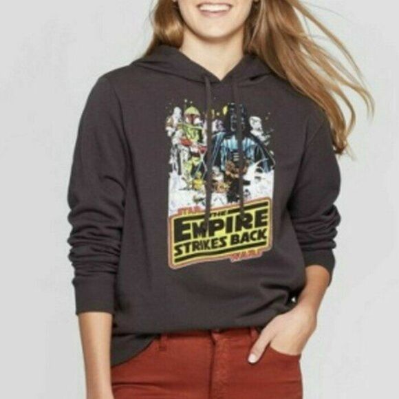Star Wars: Empire Strikes Back Star Wars Hooded Sweater Juniors - Picture 1 of 1